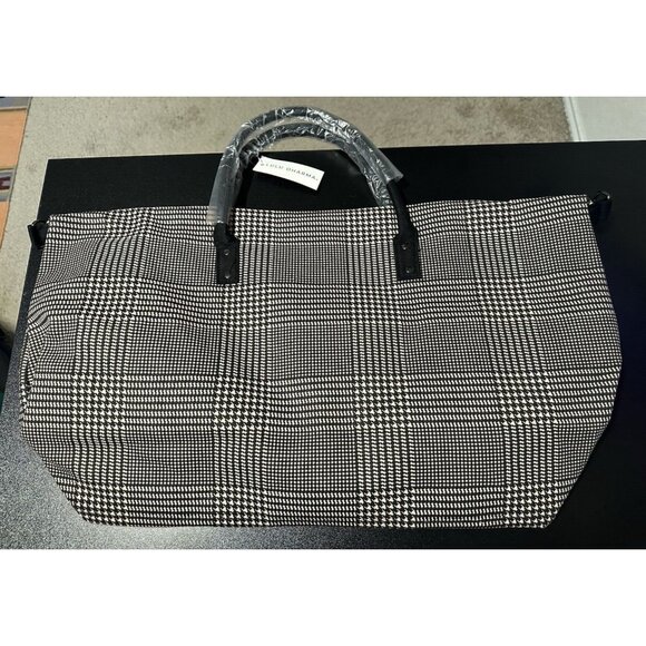 Lulu Dharma Pink/ Black Plaid Frasier Weekender Bag Overnight Travel Tote NWT - Picture 1 of 7